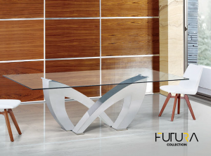 Tavoli Acciaio Vetro Futura 